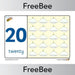 PlanBee Food 1 - 20 Number Line | PlanBee FreeBees