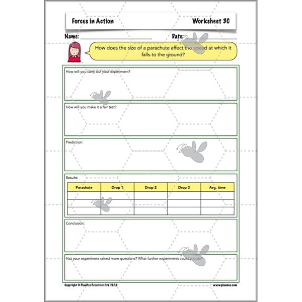 PlanBee Forces in Action: Science Forces Year 5 PlanBee lesson pack