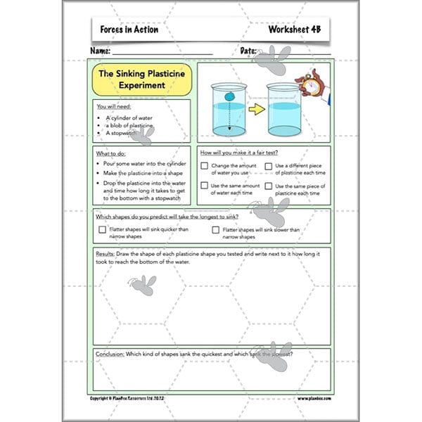 PlanBee Forces in Action: Science Forces Year 5 PlanBee lesson pack