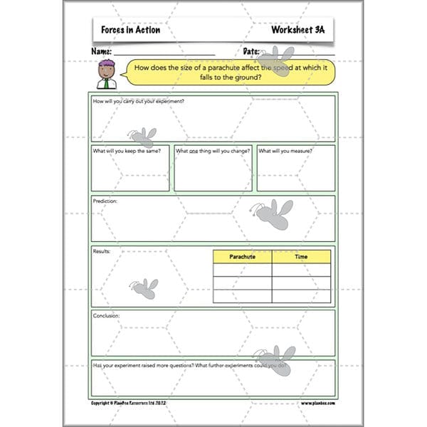 PlanBee Forces in Action: Science Forces Year 5 PlanBee lesson pack