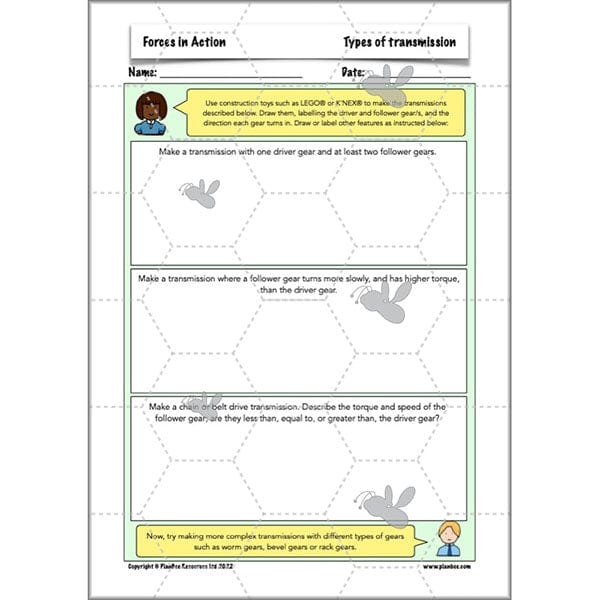 PlanBee Forces in Action: Science Forces Year 5 PlanBee lesson pack