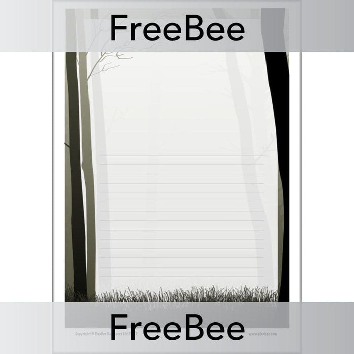 PlanBee FREE Forest Writing Frame by PlanBee