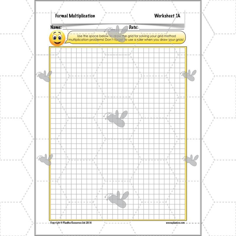 PlanBee Formal Multiplication - Multiplication & Division Year 5 Maths