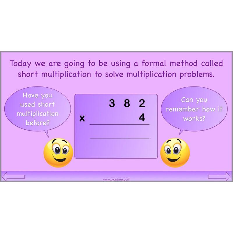 PlanBee Formal Multiplication - Multiplication & Division Year 5 Maths