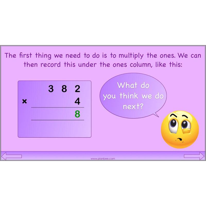PlanBee Formal Multiplication - Multiplication & Division Year 5 Maths