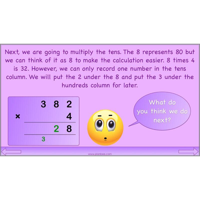 PlanBee Formal Multiplication - Multiplication & Division Year 5 Maths