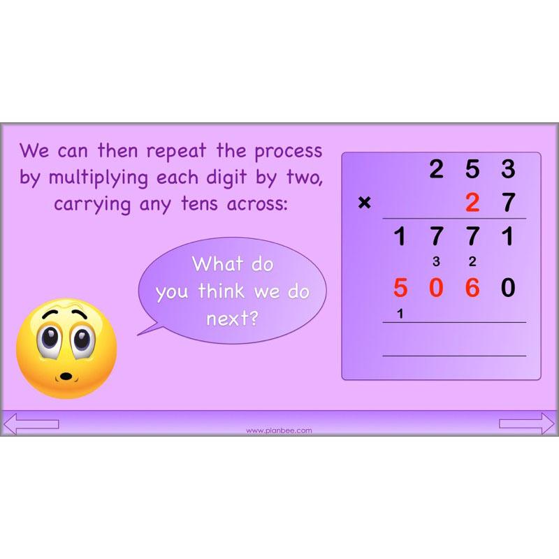 PlanBee Formal Multiplication - Multiplication & Division Year 5 Maths