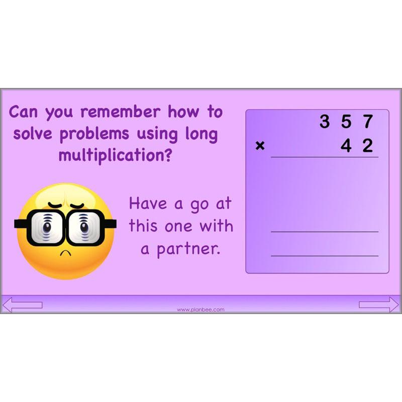 PlanBee Formal Multiplication - Multiplication & Division Year 5 Maths