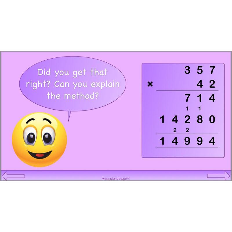 PlanBee Formal Multiplication - Multiplication & Division Year 5 Maths