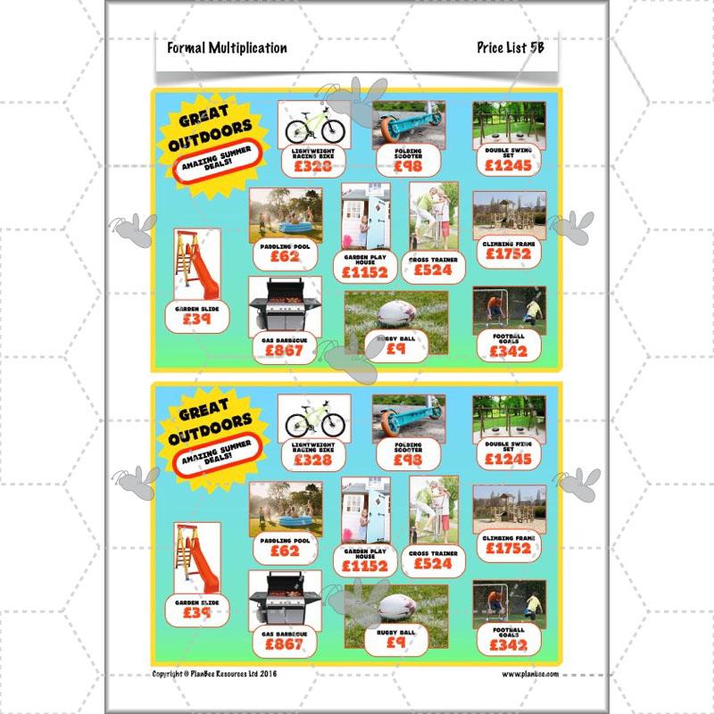 PlanBee Formal Multiplication - Multiplication & Division Year 5 Maths