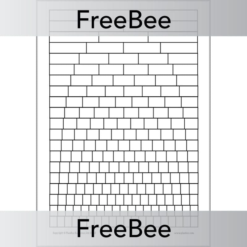 PlanBee FREE Fraction Wall up to 20 by PlanBee