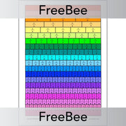 PlanBee FREE Fraction Wall up to 20 by PlanBee