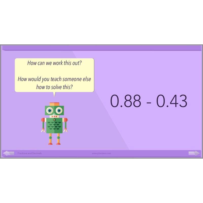 PlanBee Fractions and Decimals: Primary Year 4 Maths Lesson Plans | KS2