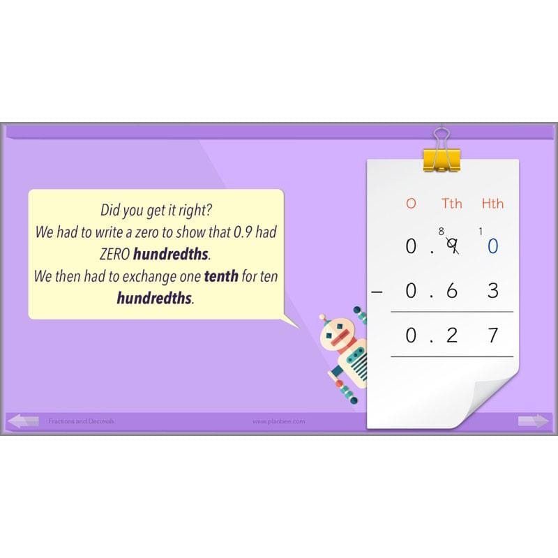 PlanBee Fractions and Decimals: Primary Year 4 Maths Lesson Plans | KS2