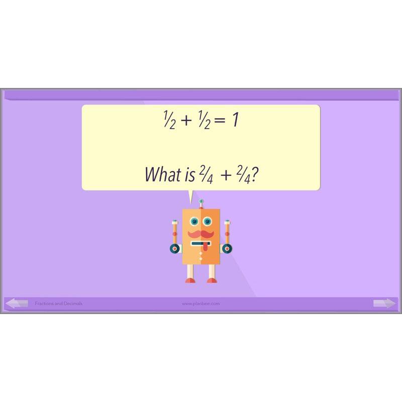 PlanBee Fractions and Decimals: Primary Year 4 Maths Lesson Plans | KS2