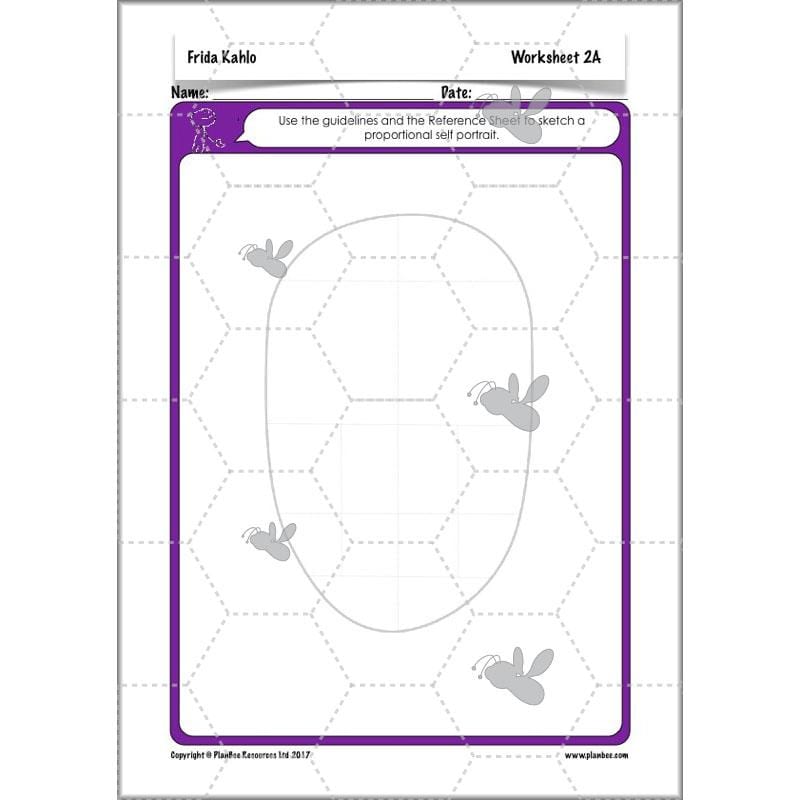 PlanBee KS2 Frida Kahlo for Kids Art Lesson Pack by PlanBee