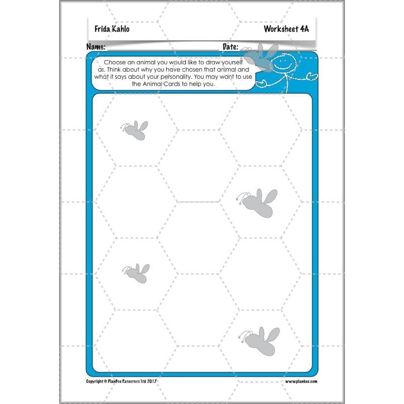 PlanBee KS2 Frida Kahlo for Kids Art Lesson Pack by PlanBee