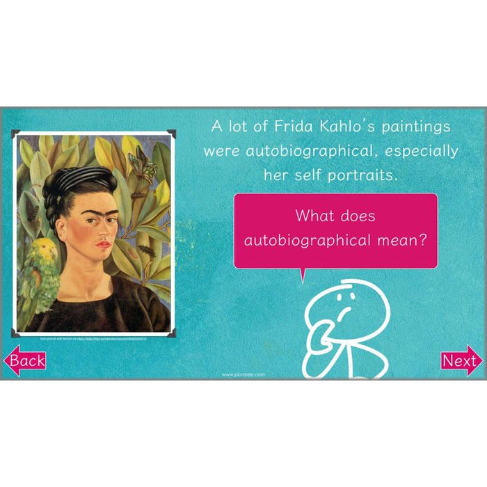 PlanBee KS2 Frida Kahlo for Kids Art Lesson Pack by PlanBee