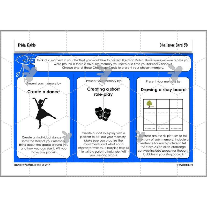 PlanBee KS2 Frida Kahlo for Kids Art Lesson Pack by PlanBee