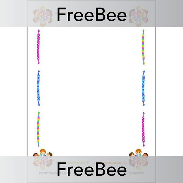 Free Friendship Writing Frame by PlanBee
