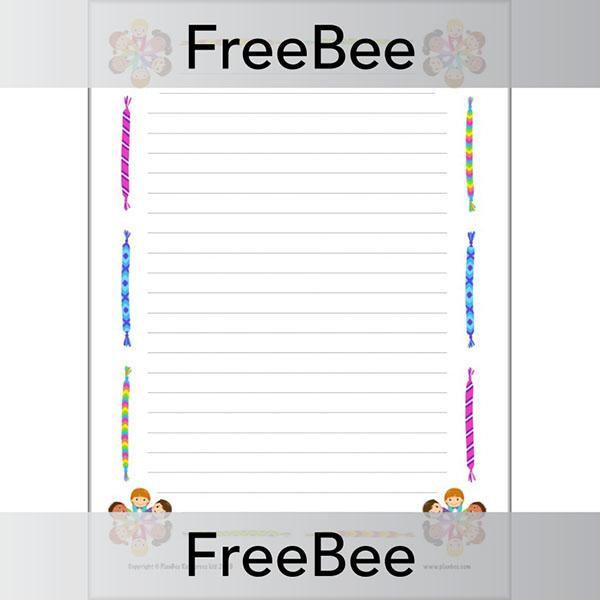 Free Friendship Writing Frame by PlanBee