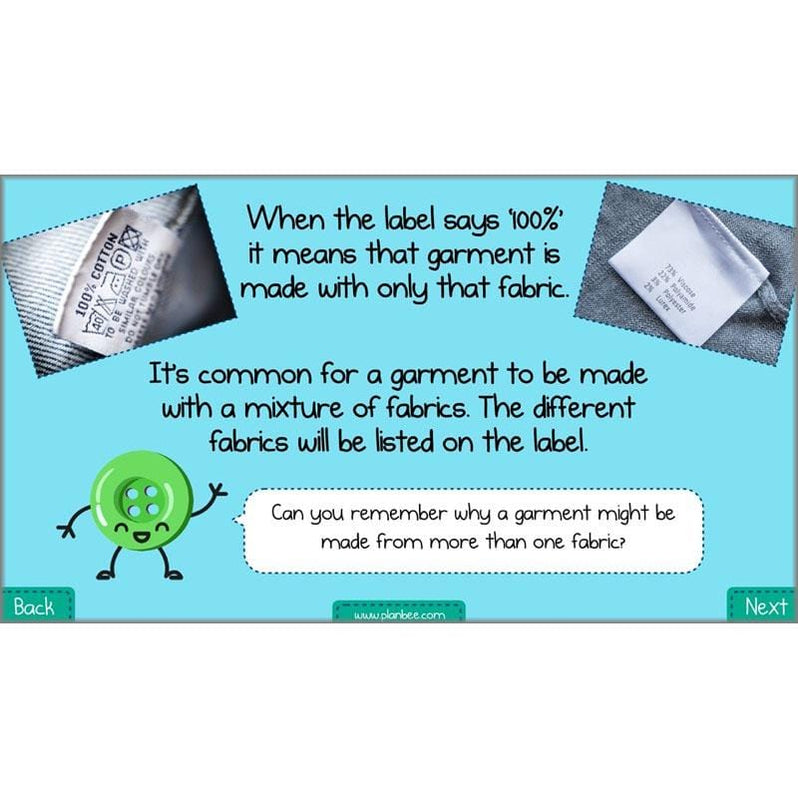 Functions of Fabric KS2 Textiles Project PlanBee DT