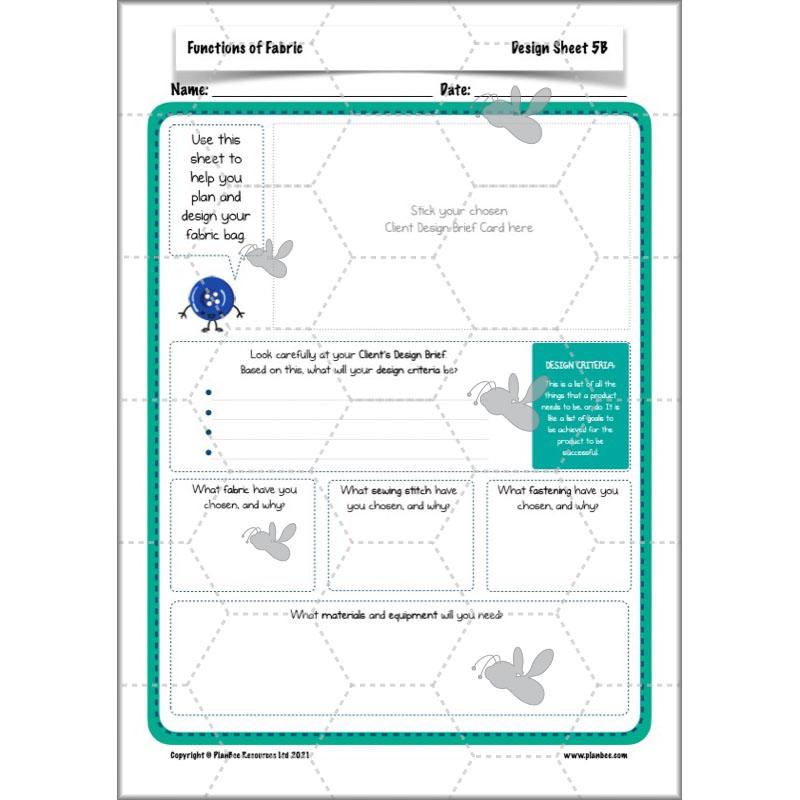 PlanBee Functions of Fabric | KS2 Textiles Project | PlanBee DT