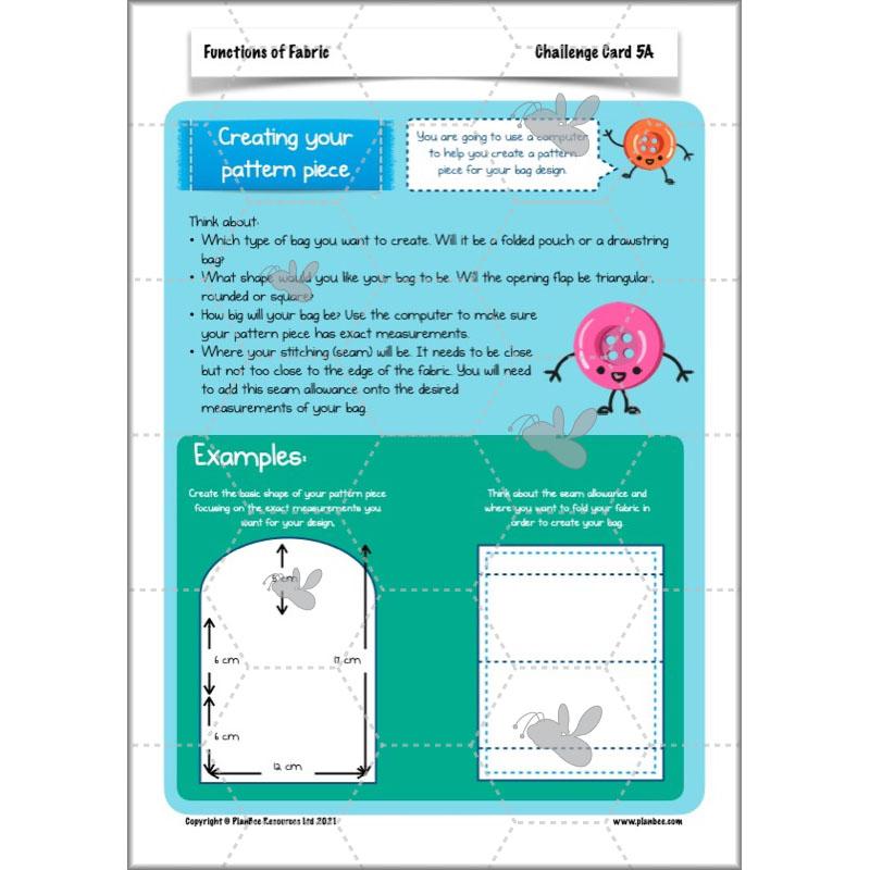PlanBee Functions of Fabric | KS2 Textiles Project | PlanBee DT