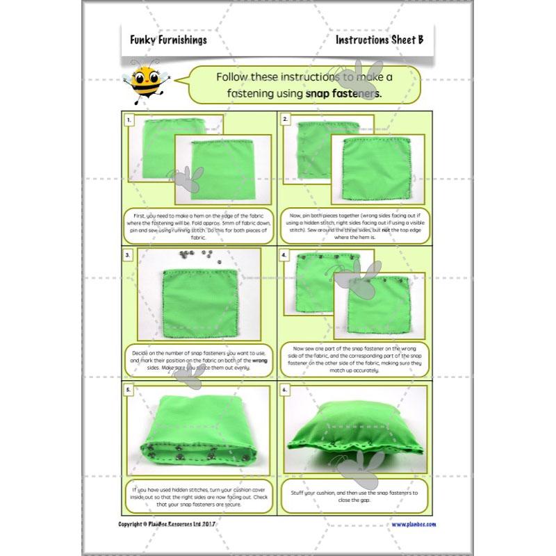 PlanBee Funky Furnishings KS2: DT Lesson Plans for Year 5 & 6