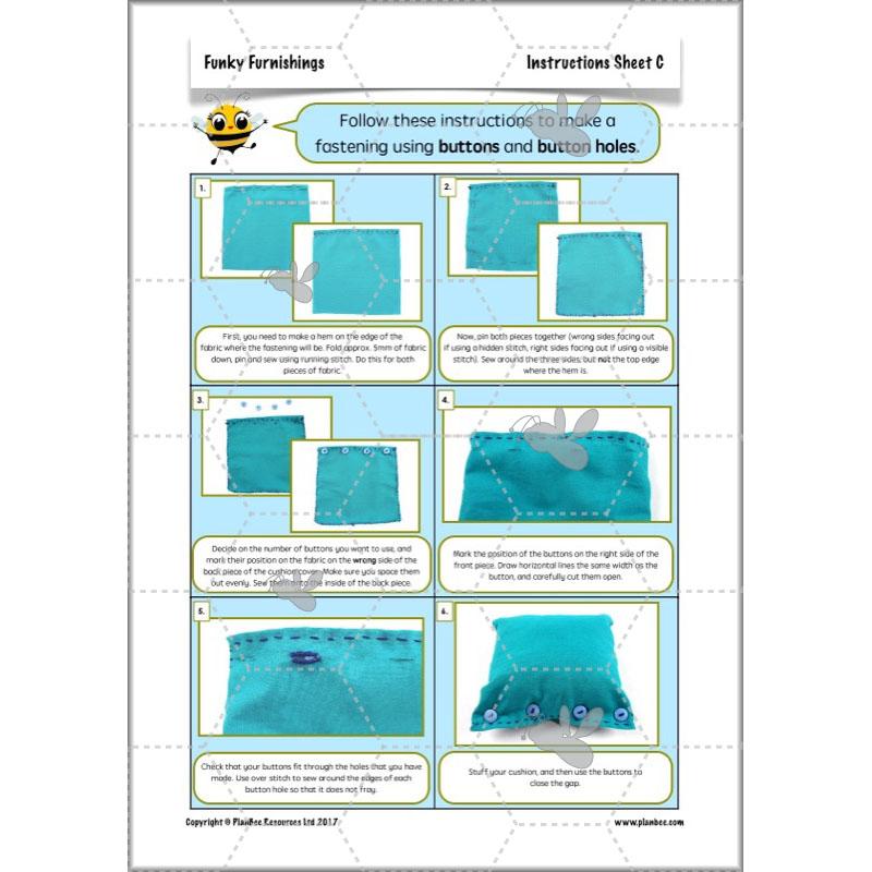 PlanBee Funky Furnishings KS2: DT Lesson Plans for Year 5 & 6