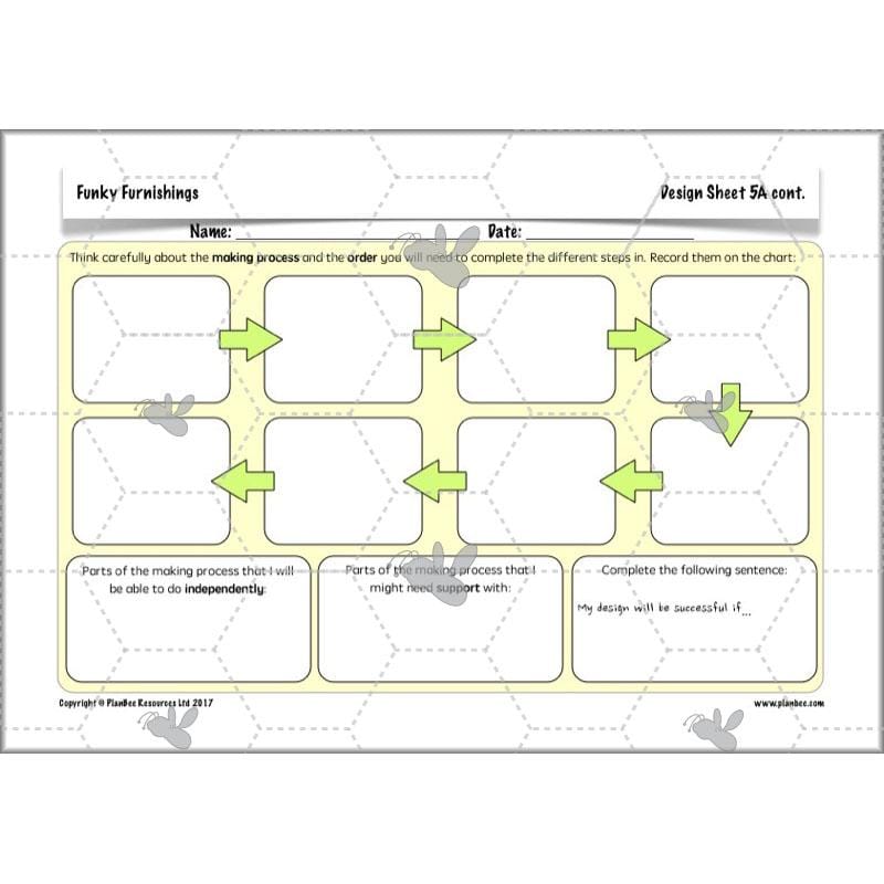 PlanBee Funky Furnishings KS2: DT Lesson Plans for Year 5 & 6