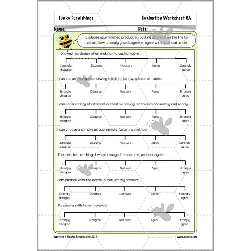PlanBee Funky Furnishings KS2: DT Lesson Plans for Year 5 & 6