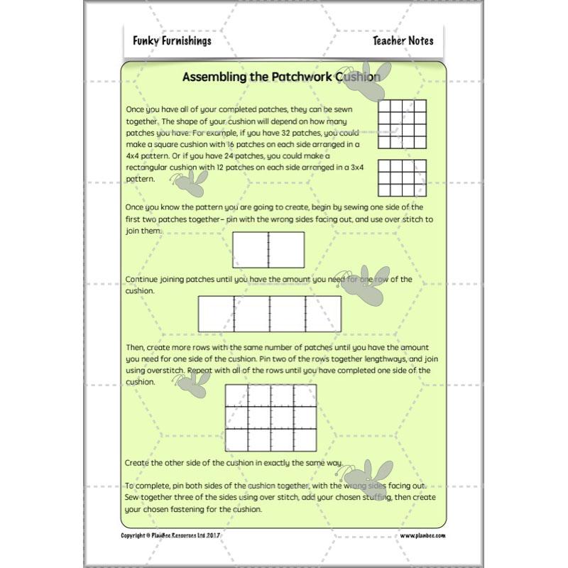 PlanBee Funky Furnishings KS2: DT Lesson Plans for Year 5 & 6