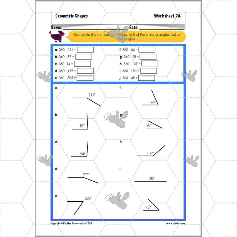 PlanBee Geometric Shapes Year 6 Maths Lessons by PlanBee
