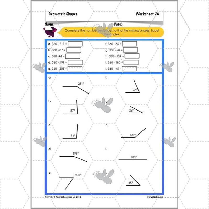 Geometry Year 6 Shapes Maths Lessons by PlanBee