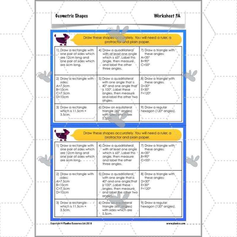 PlanBee Geometric Shapes Year 6 Maths Lessons by PlanBee
