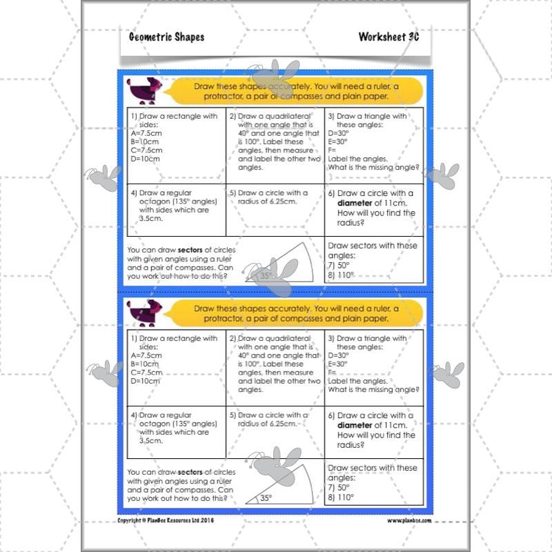 PlanBee Geometric Shapes Year 6 Maths Lessons by PlanBee