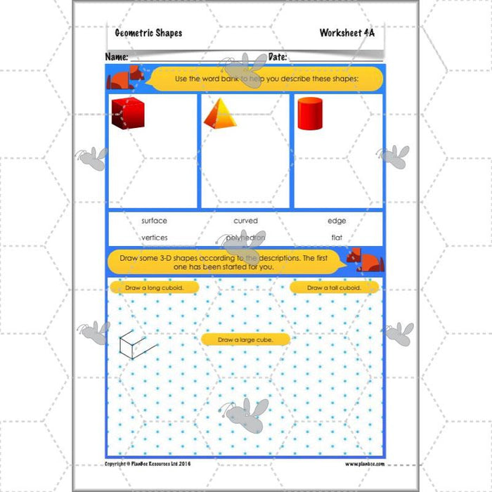 PlanBee Geometric Shapes Year 6 Maths Lessons by PlanBee