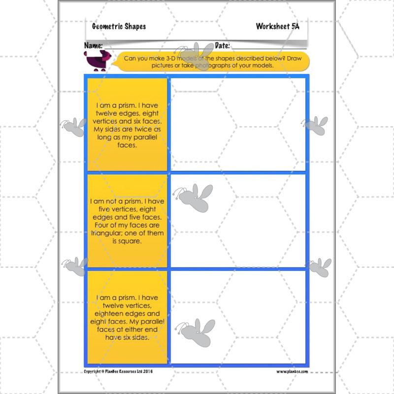 PlanBee Geometric Shapes Year 6 Maths Lessons by PlanBee