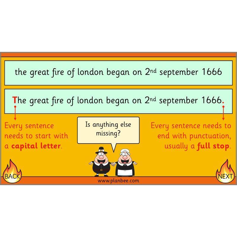 PlanBee Great Fire of London Newspaper Reports KS1 English Plans