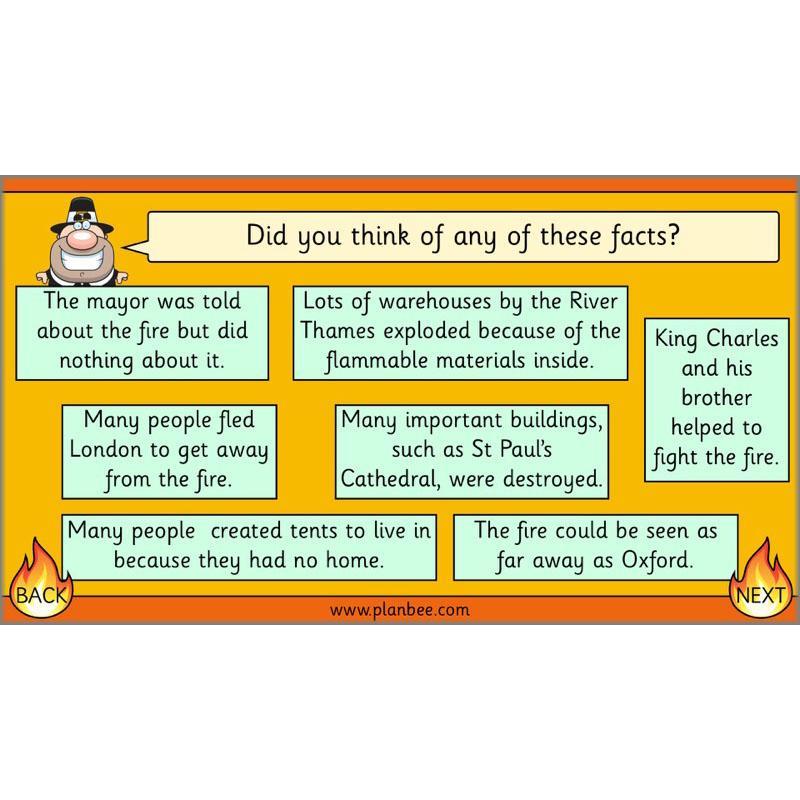 PlanBee Great Fire of London Newspaper Reports KS1 English Plans