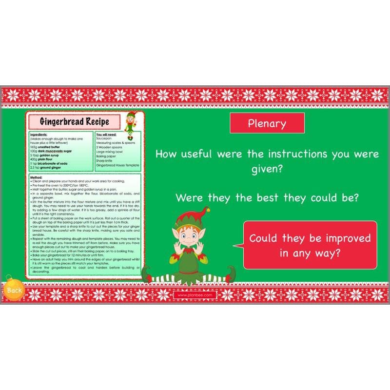 PlanBee Gingerbread Houses KS2 Christmas Cooking with Kids