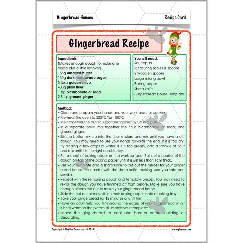 PlanBee Gingerbread Houses KS2 Christmas Cooking with Kids