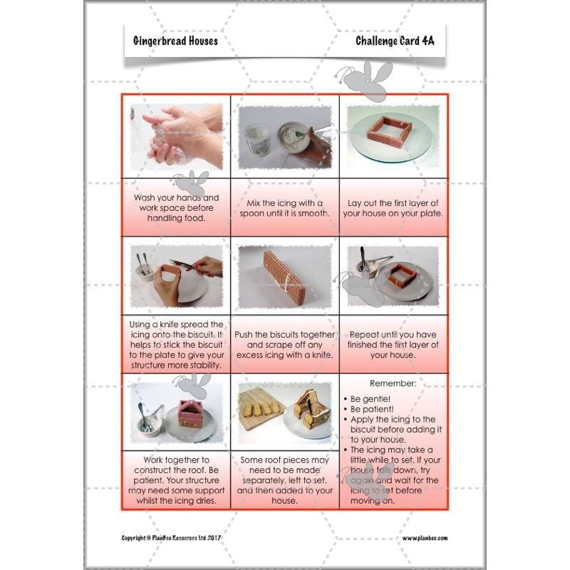 PlanBee Gingerbread Houses KS2 Christmas Cooking with Kids