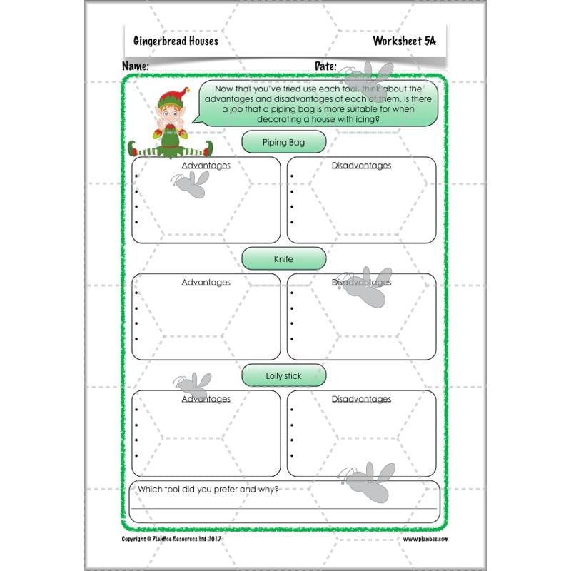 PlanBee Gingerbread Houses KS2 Christmas Cooking with Kids