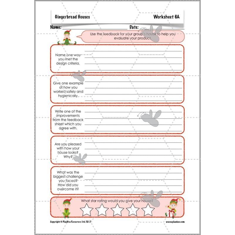 PlanBee Gingerbread Houses KS2 Christmas Cooking with Kids