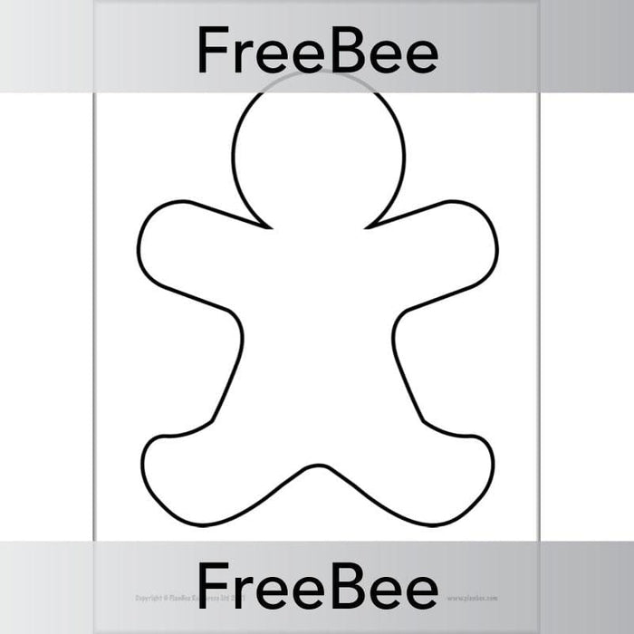 FREE Gingerbread Man Template by PlanBee