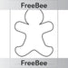 PlanBee FREE Gingerbread Man Template by PlanBee
