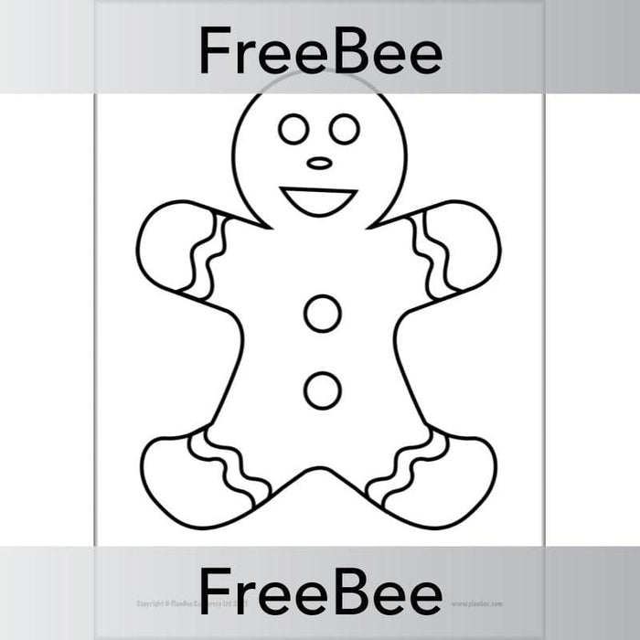 PlanBee FREE Gingerbread Man Template by PlanBee