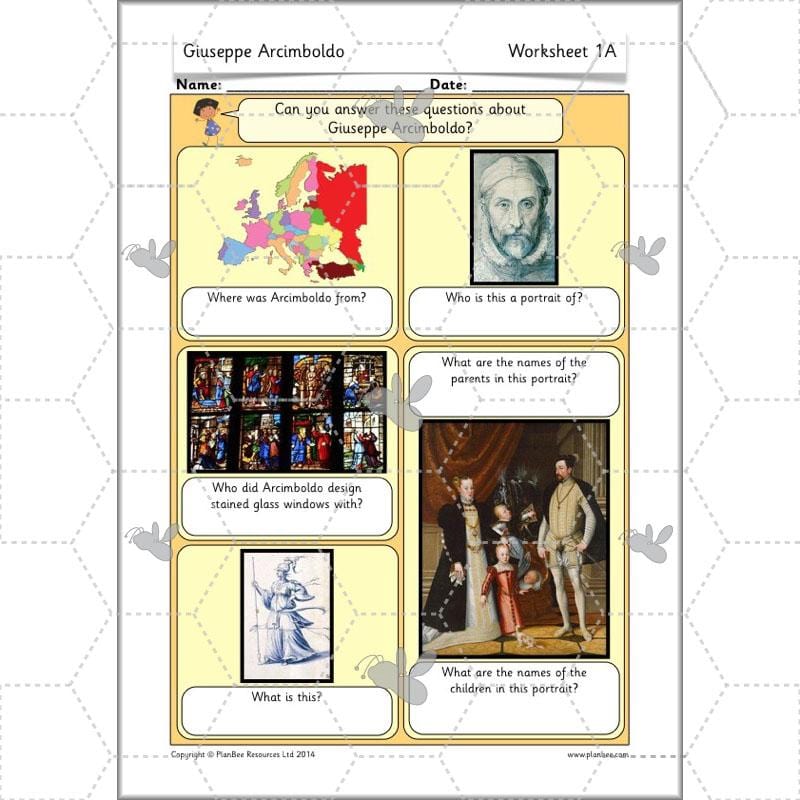 PlanBee Giuseppe Arcimboldo KS1 Art Lessons by PlanBee